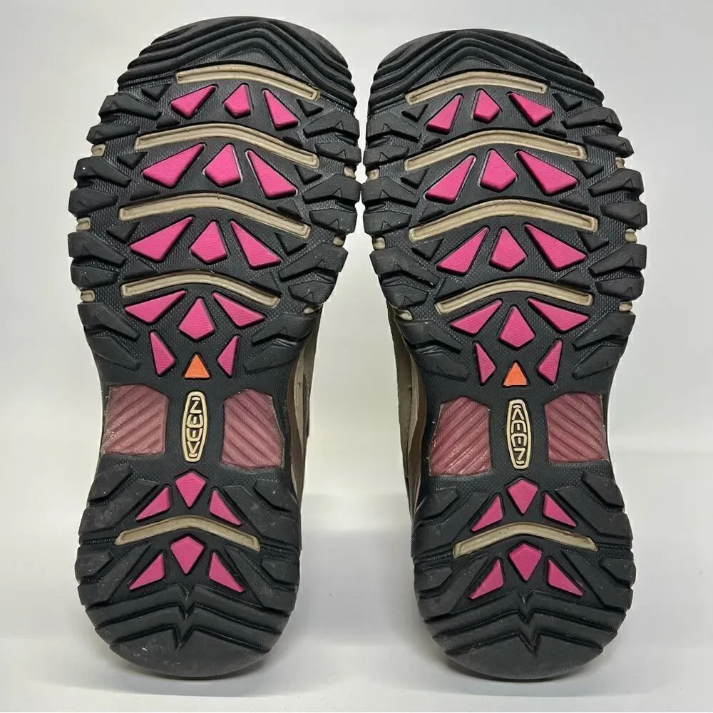 KEEN Womens Targhee III Mid‎ Waterproof Hiking Boots in Weiss/Boysenberry 7.5